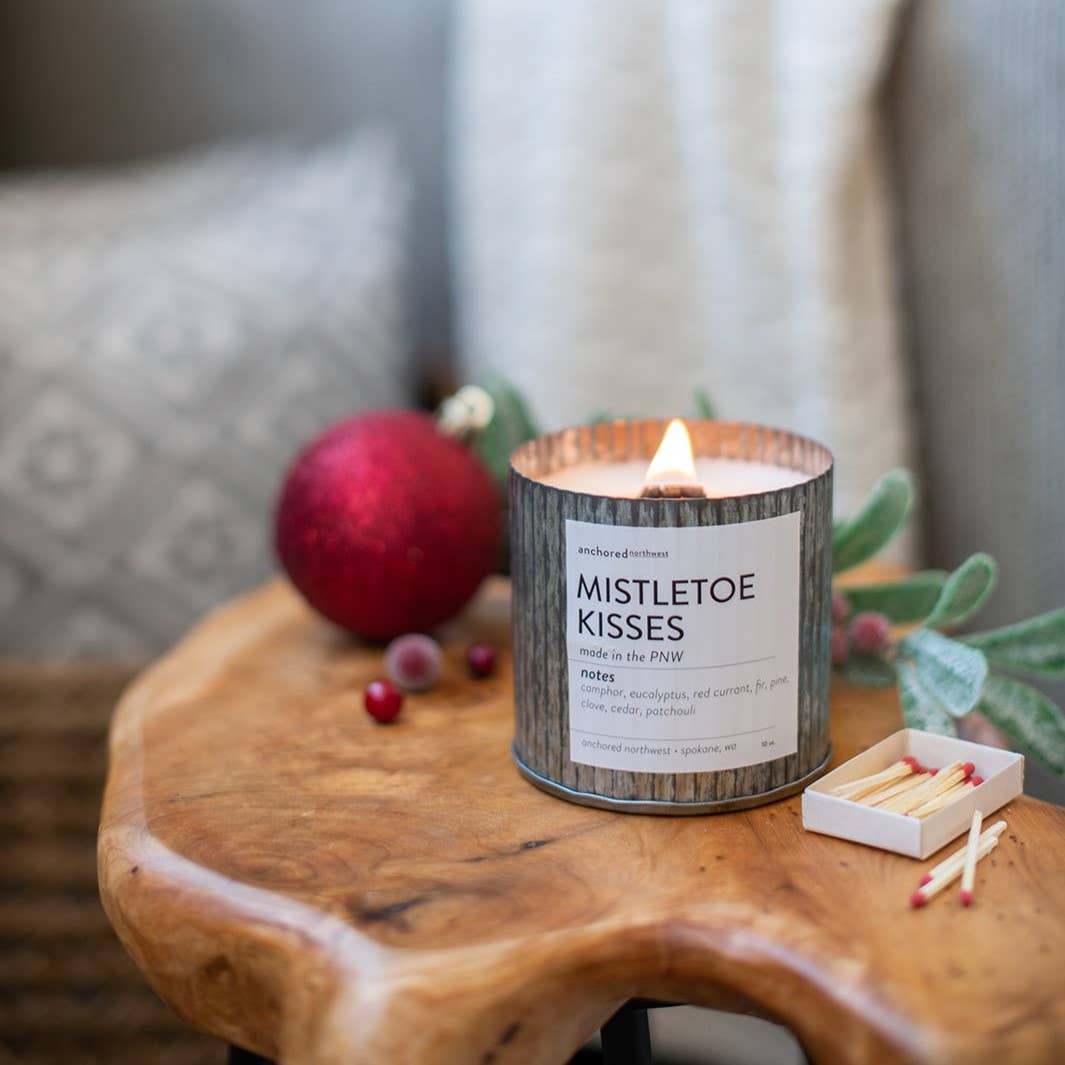 Fraser Fir Rustic Vintage Farmhouse Wood Wick Candle