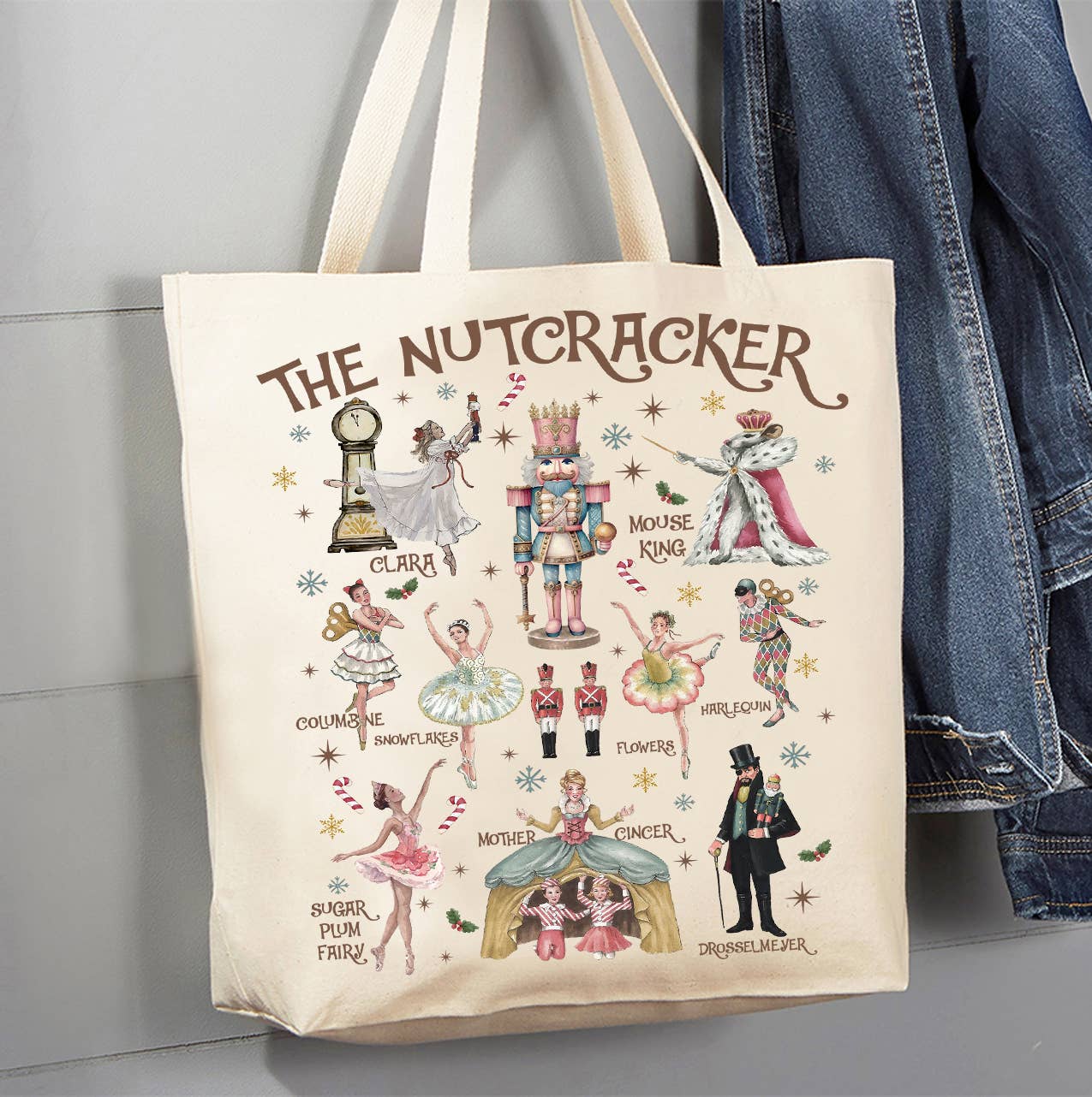 Christmas Nutcracker Ballet  Canvas Tote Bag