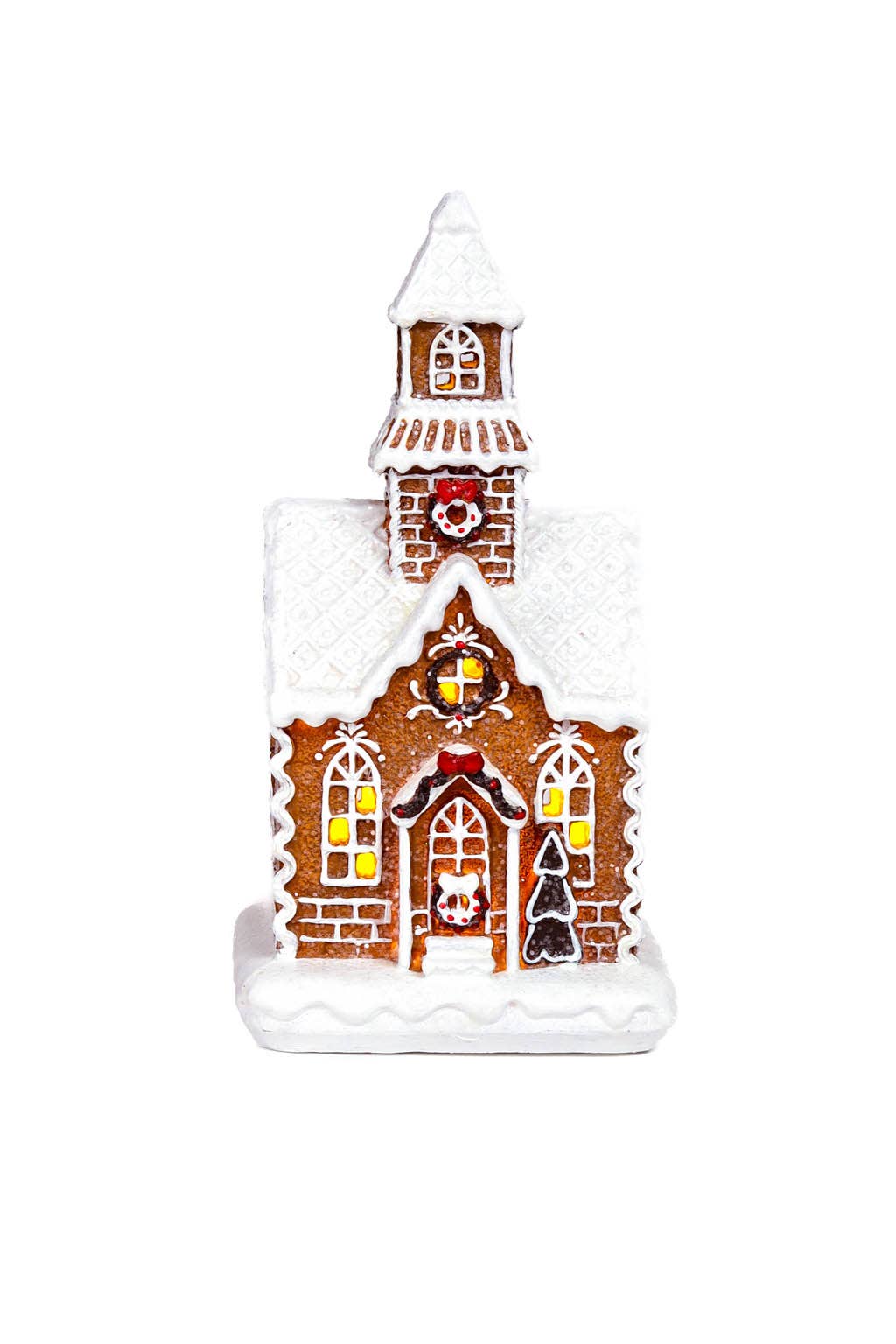 NEW - Sitting Brown Festive Gingerbread Home