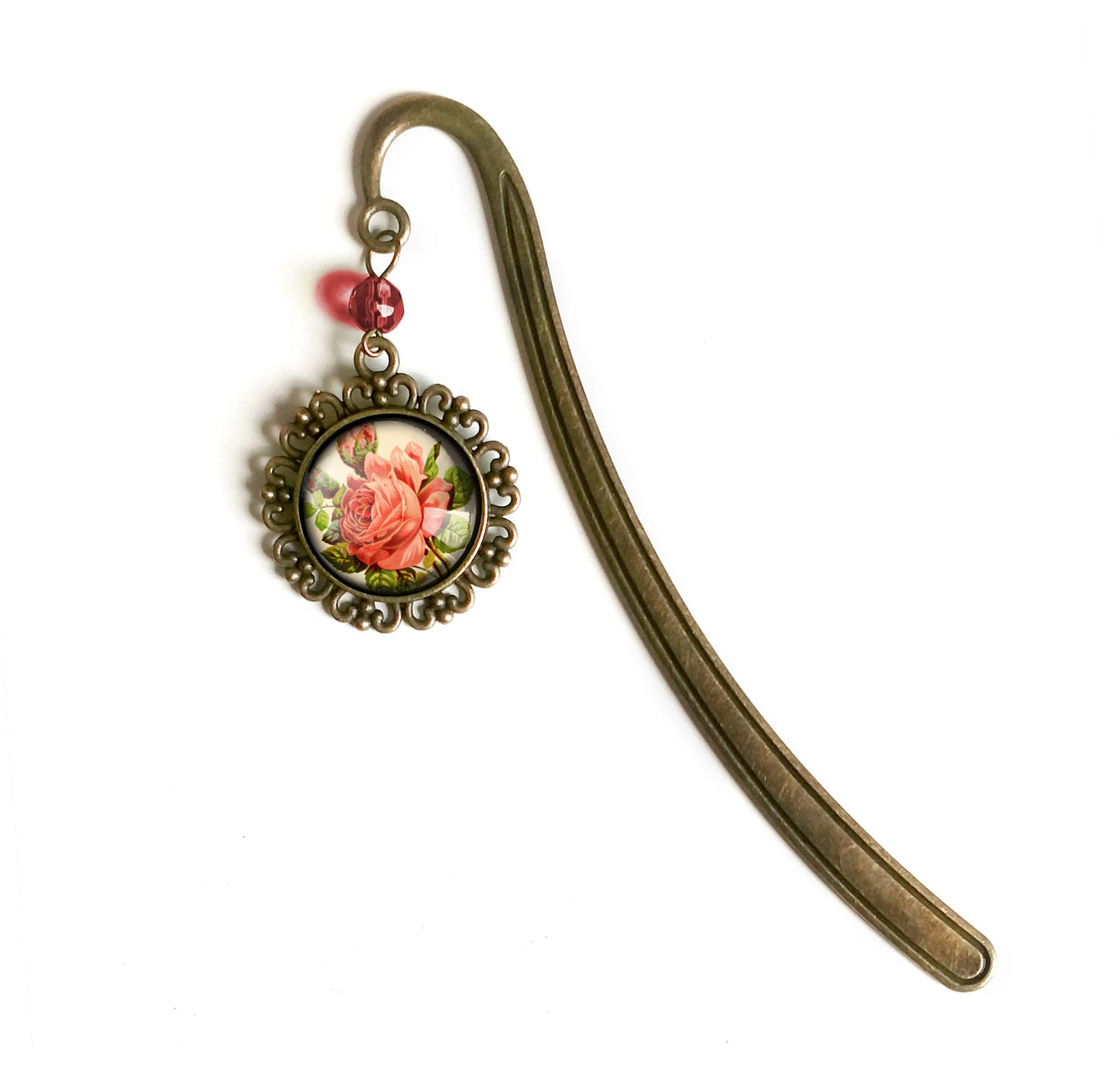 Victorian Tea Rose Romantic Floral Valentines Day Bookmark