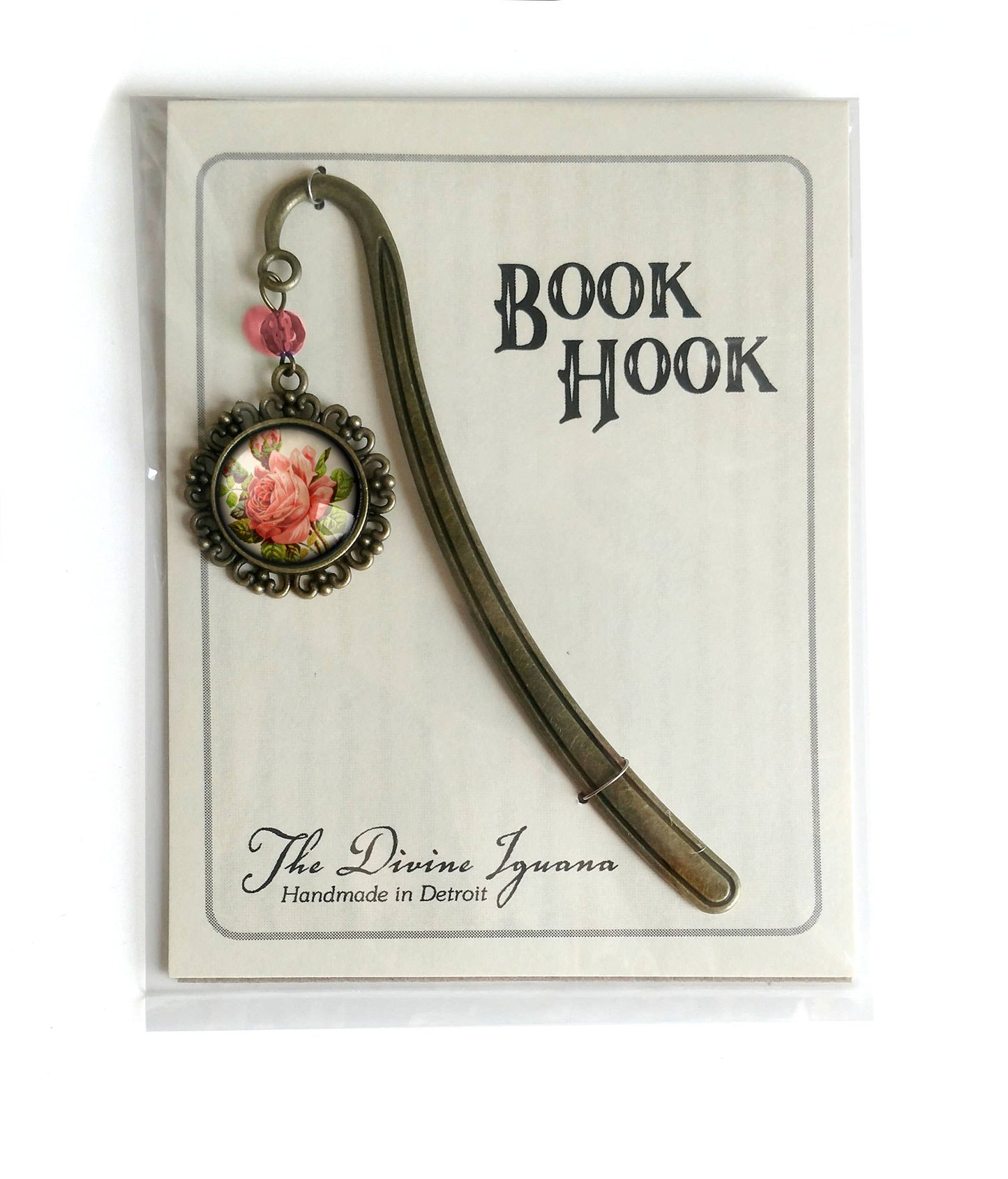 Victorian Tea Rose Romantic Floral Valentines Day Bookmark