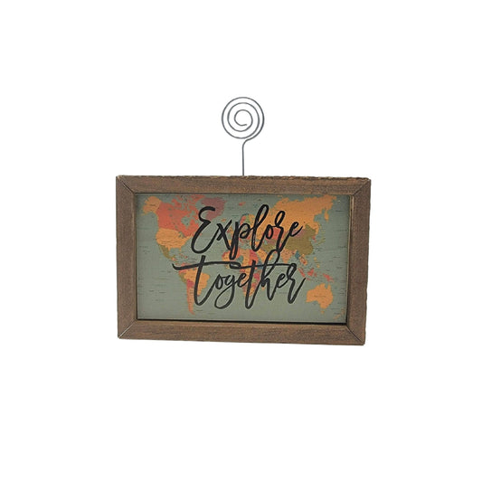Explore Together Tabletop Picture Frame
